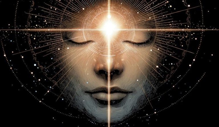 Opposing forces in balance — paradox concept for spiritual growth