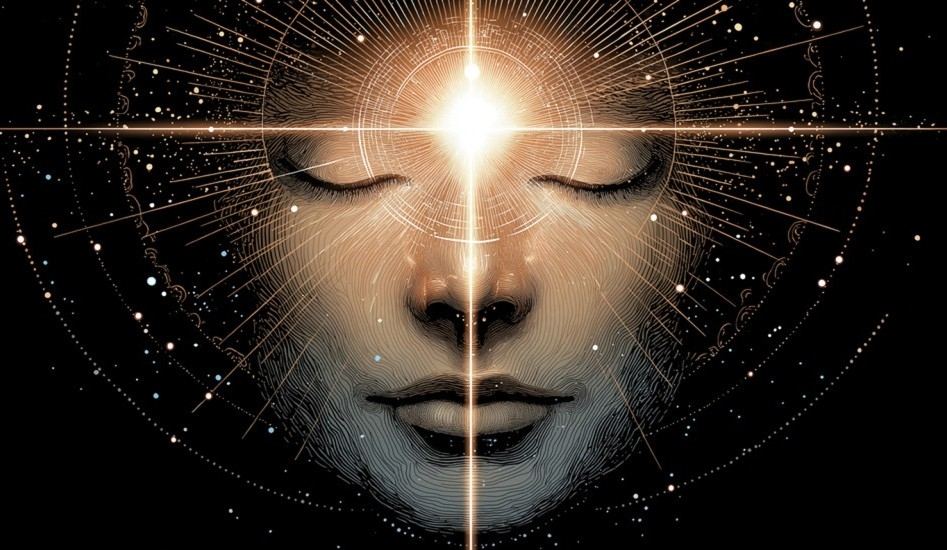 Opposing forces in balance — paradox concept for spiritual growth