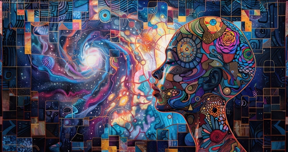 A seeker walking a spiral path toward a luminous centre surrounded by ancient symbols from multiple traditions, representing the perennial journey of esoteric exploration