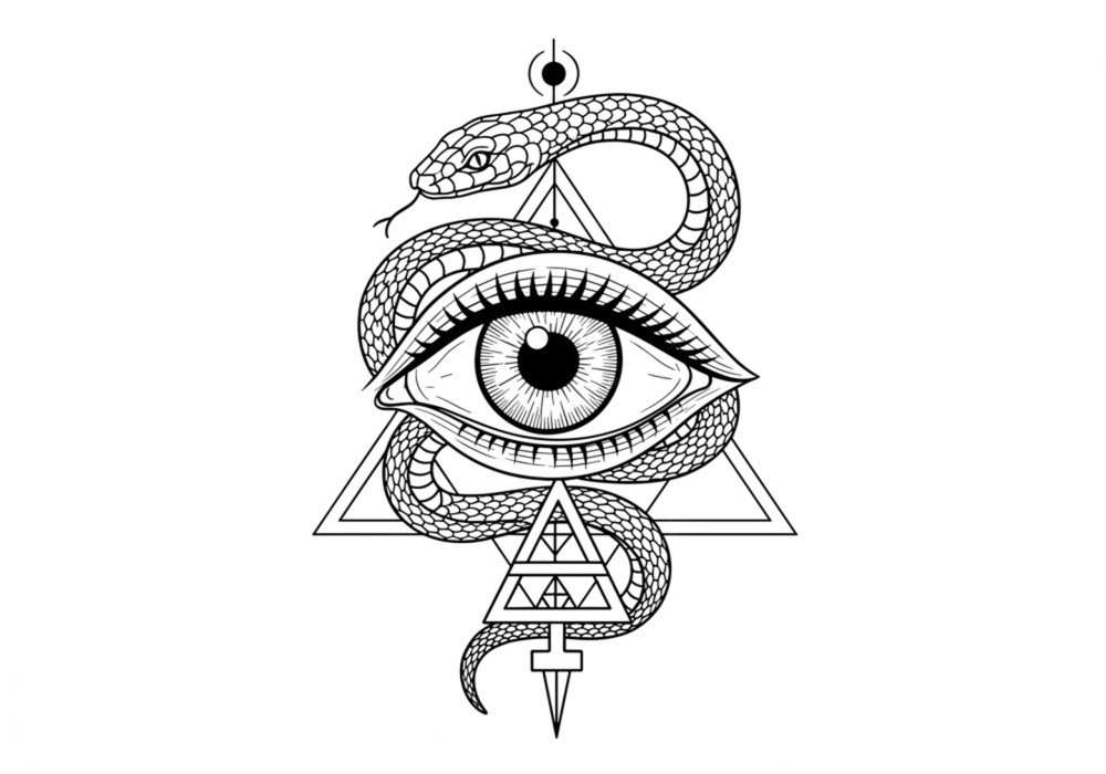 A visionary figure standing at the threshold between ordinary reality and a luminous realm of symbols and archetypes, representing the esoteric temperament
