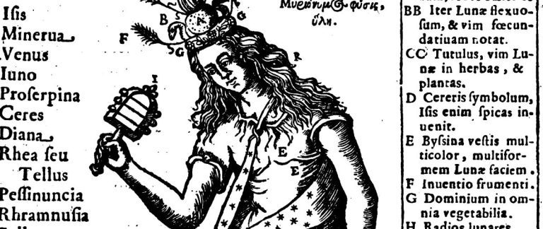 Detail View of The Polymorphic Nature of the Goddess Isis