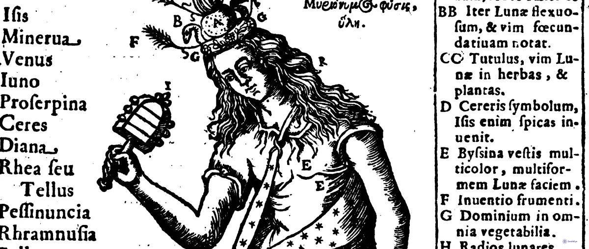 Detail View of The Polymorphic Nature of the Goddess Isis