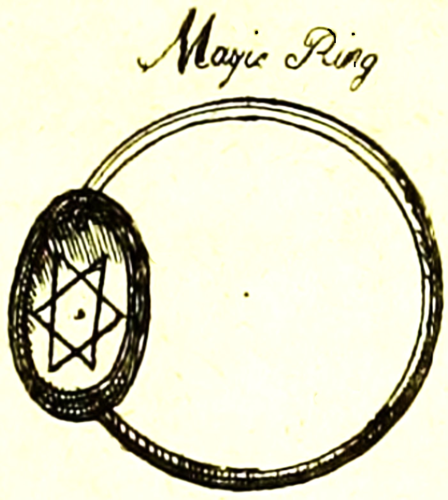 Magic ring with hexagram