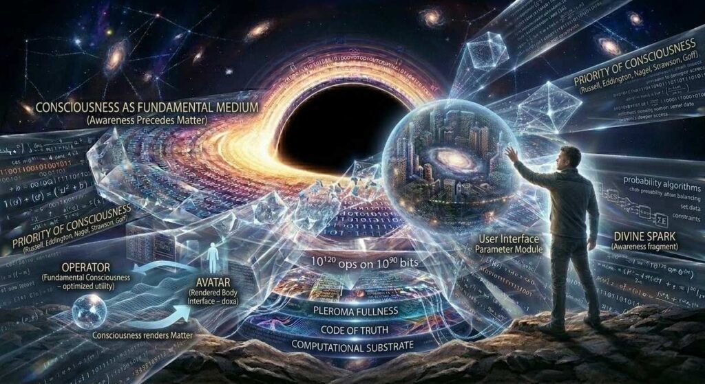 Consciousness as fundamental medium with divine spark
