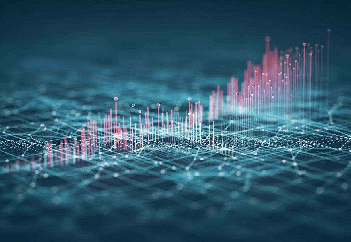 Data visualisation and algorithmic network patterns