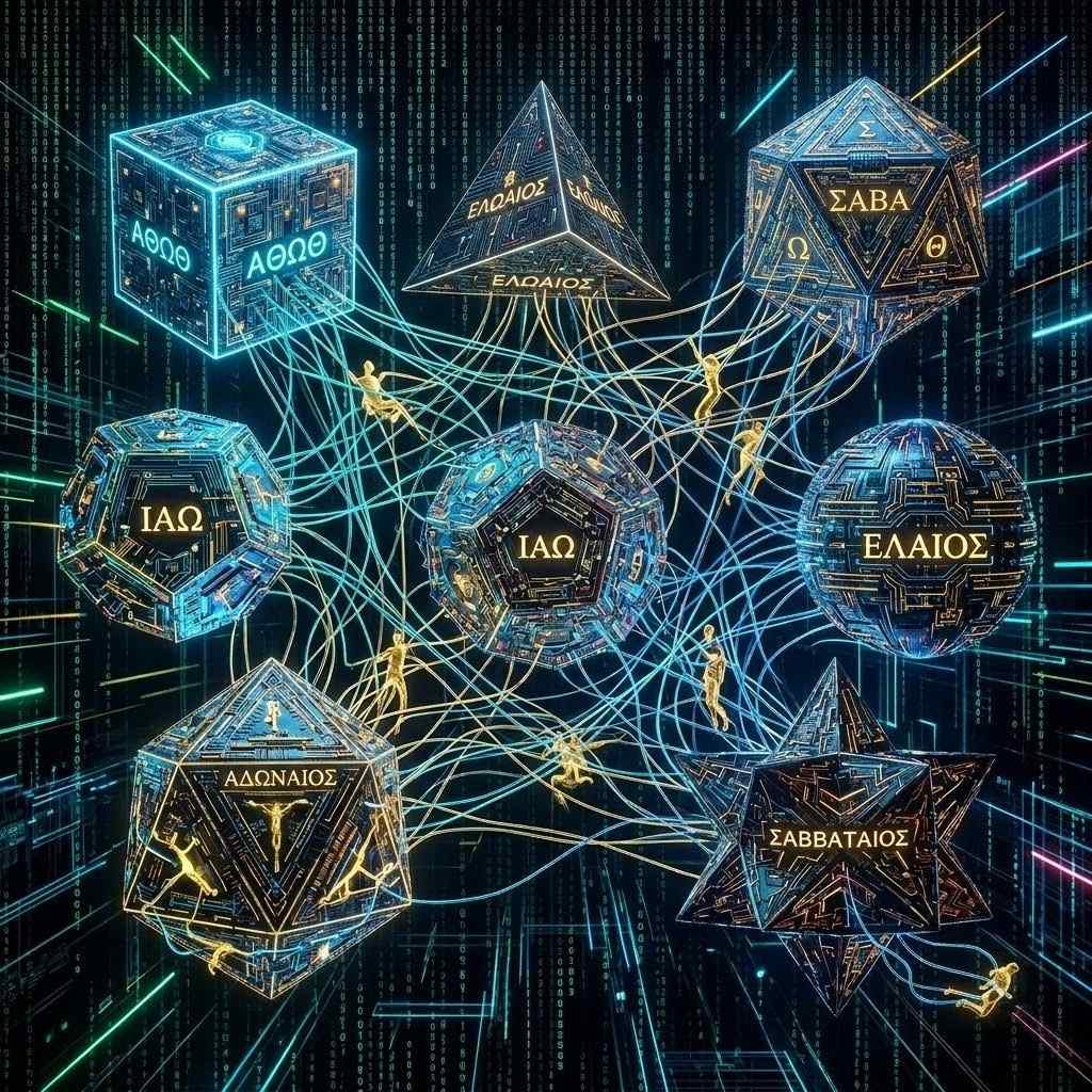 Seven archons as digital circuit entities trapping human sparks