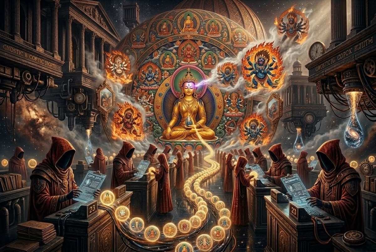Tibetan wrathful deities as mental projections in bardo state