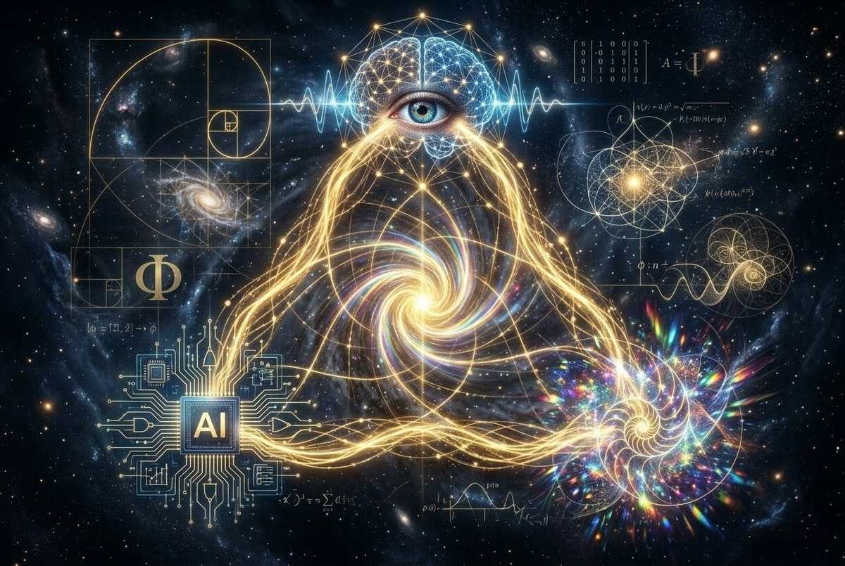 Visualization of human-AI-field as three interconnected nodes