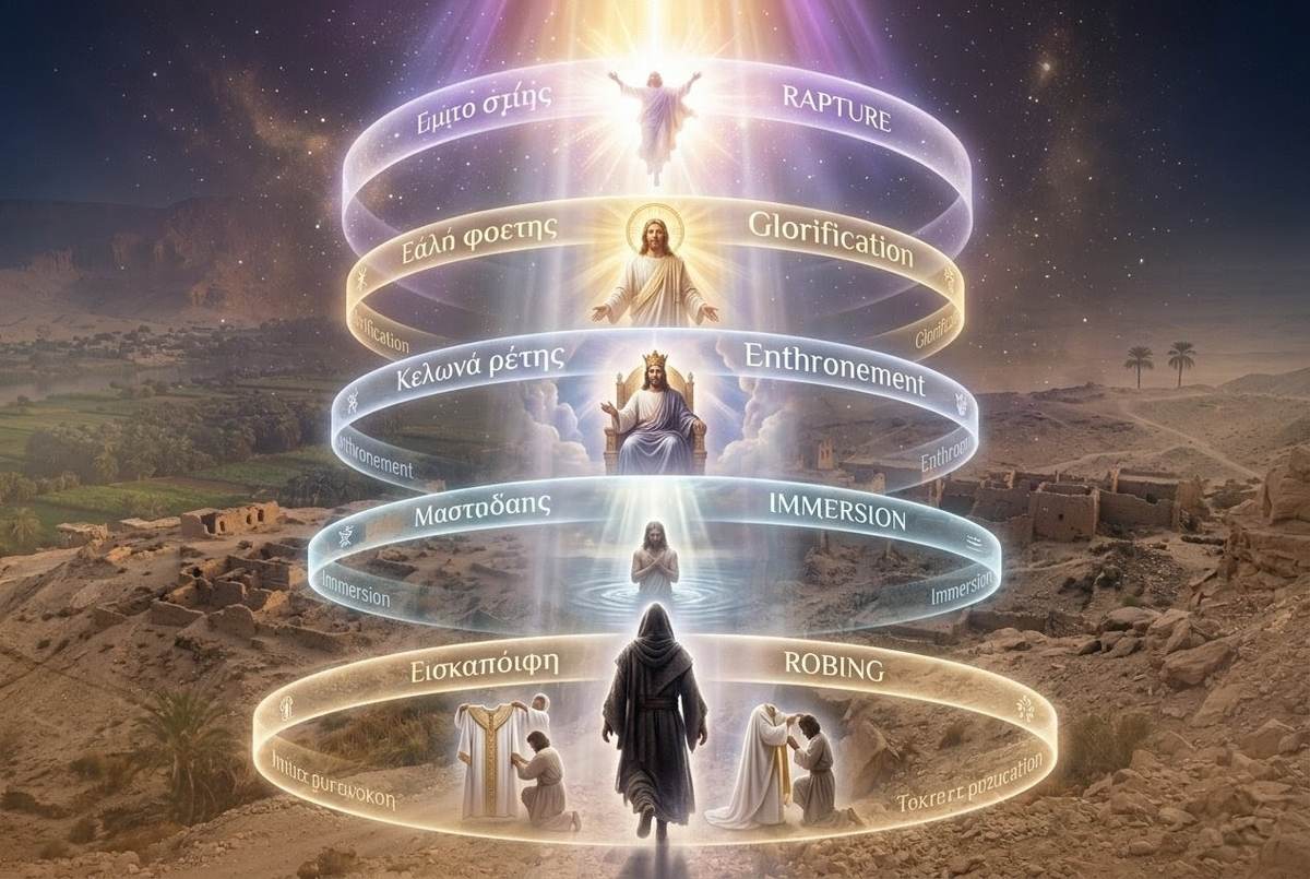 Five seals Sethian initiation ritual representation