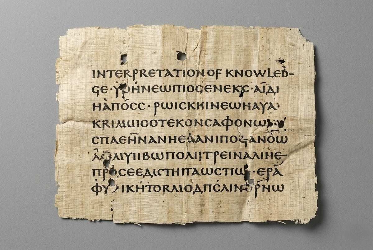 Opening fragment of Interpretation of Knowledge from Nag Hammadi Codex XI