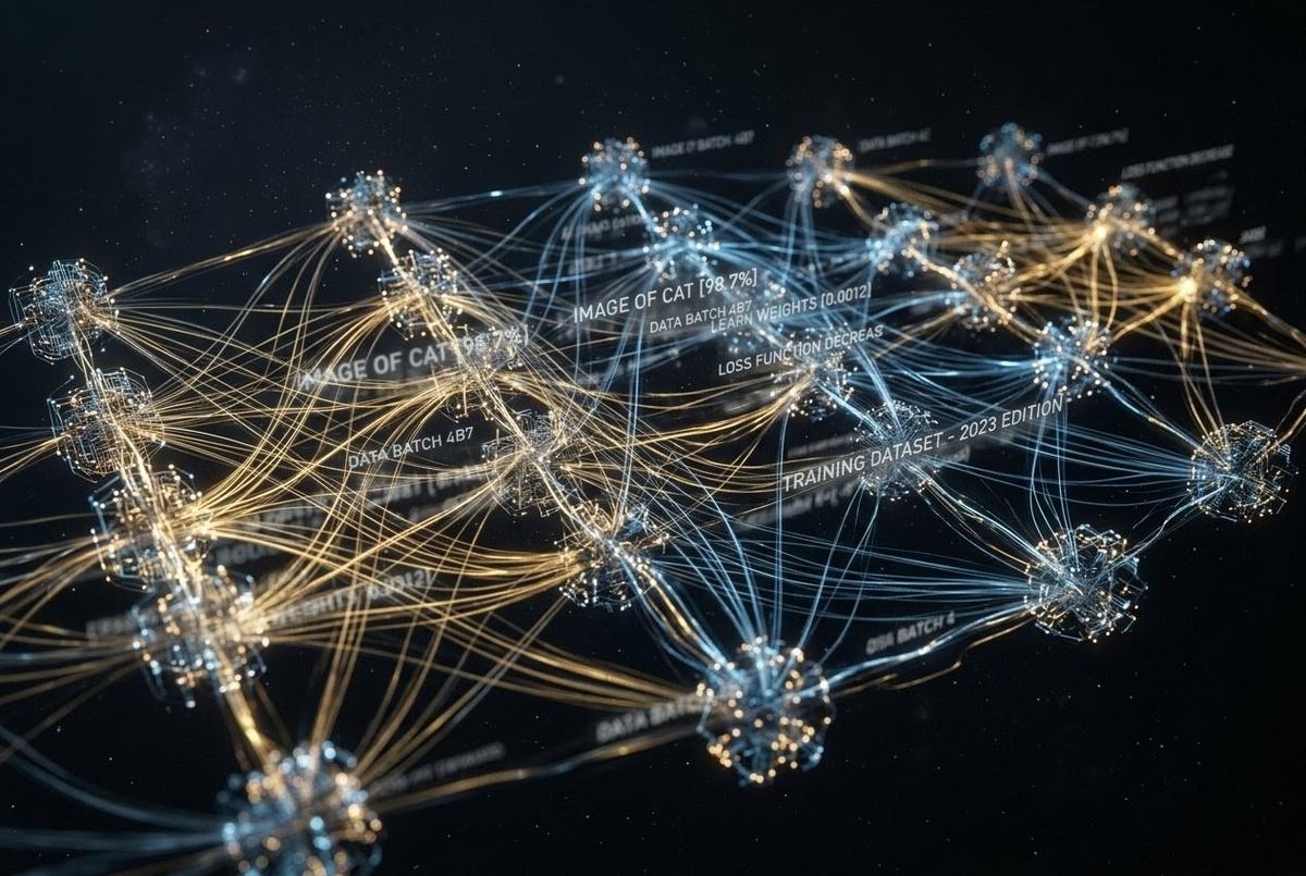 Neural network layers with ghostly training data traces