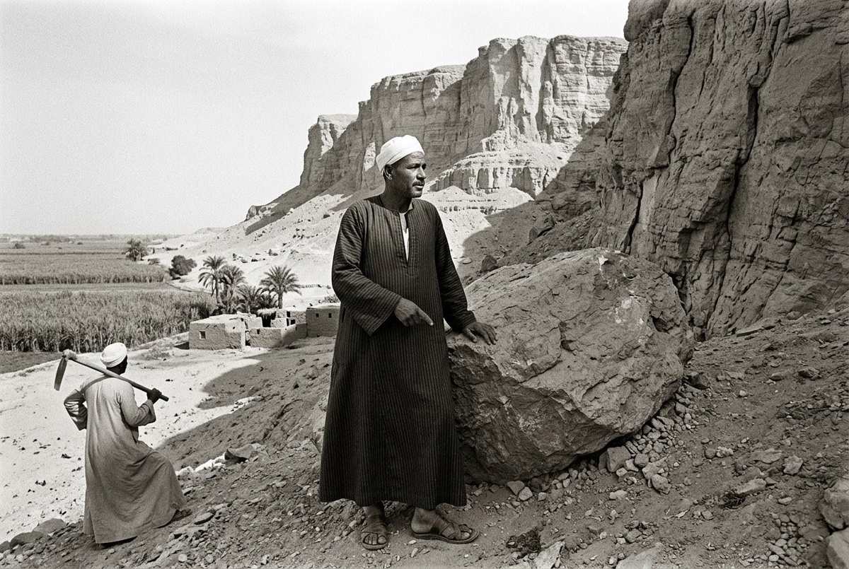 Muhammad Ali al-Samman at the Jabal al-Tarif discovery site