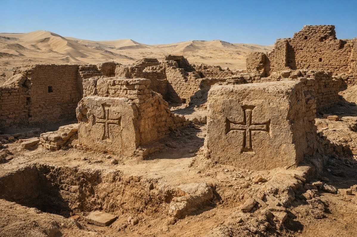 Early Christian pilgrimage site in the Egyptian desert where Nag Hammadi texts were discovered