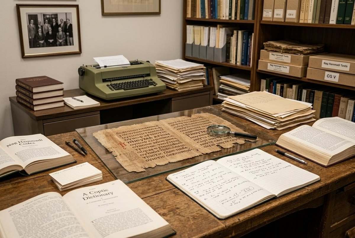 Scholars working on Nag Hammadi translation in the 1970s