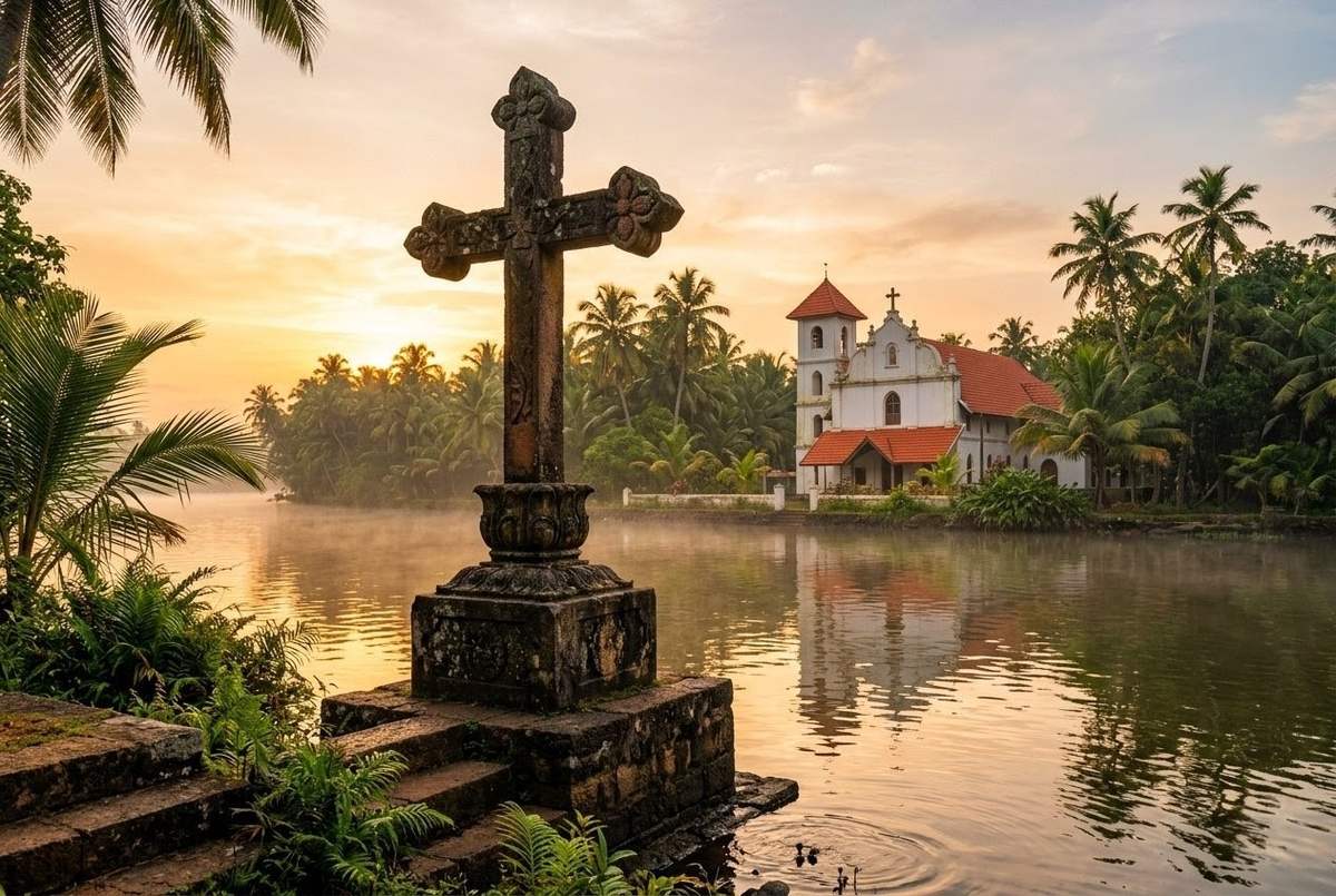 Ancient Indian and Syrian Christian cultural synthesis showing St Thomas Christian heritage in Kerala