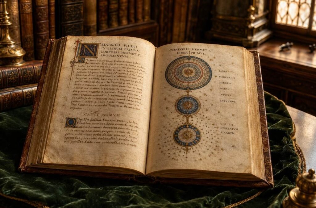 Renaissance manuscript of Marsilio Ficino's Latin translation of the Corpus Hermeticum