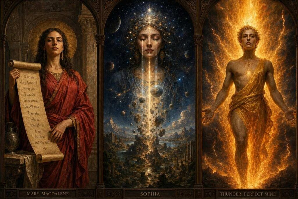 Triptych of Mary Magdalene, Sophia, and Thunder: Perfect Mind from Nag Hammadi texts